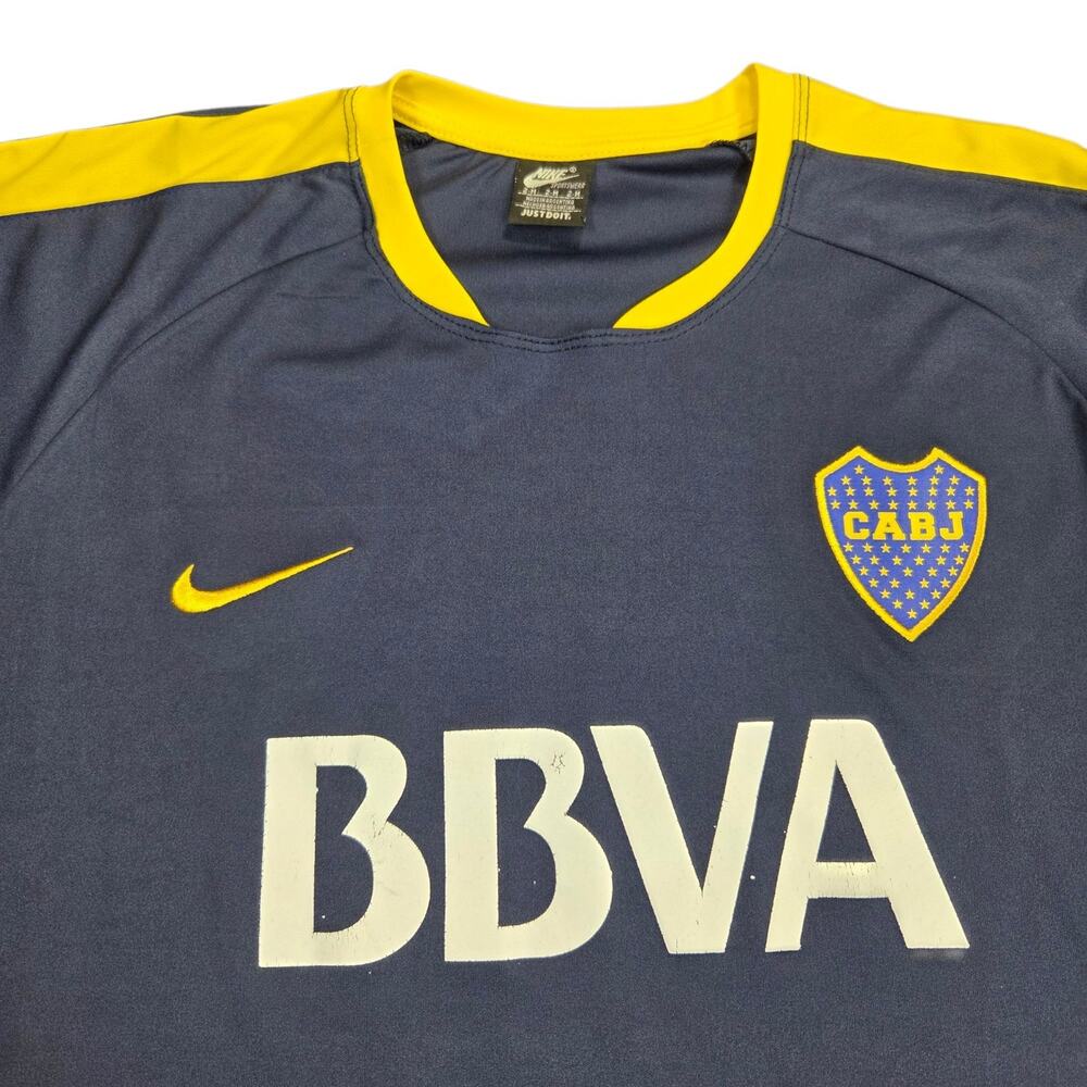 Nike Boca Juniors Jersey  2015 2016 Home Soccer Soze 2-M Citroen Longsleeve BBVA
